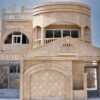 نمای رومی سنگ تراورتن شکلاتی برای پروژه ویلایی